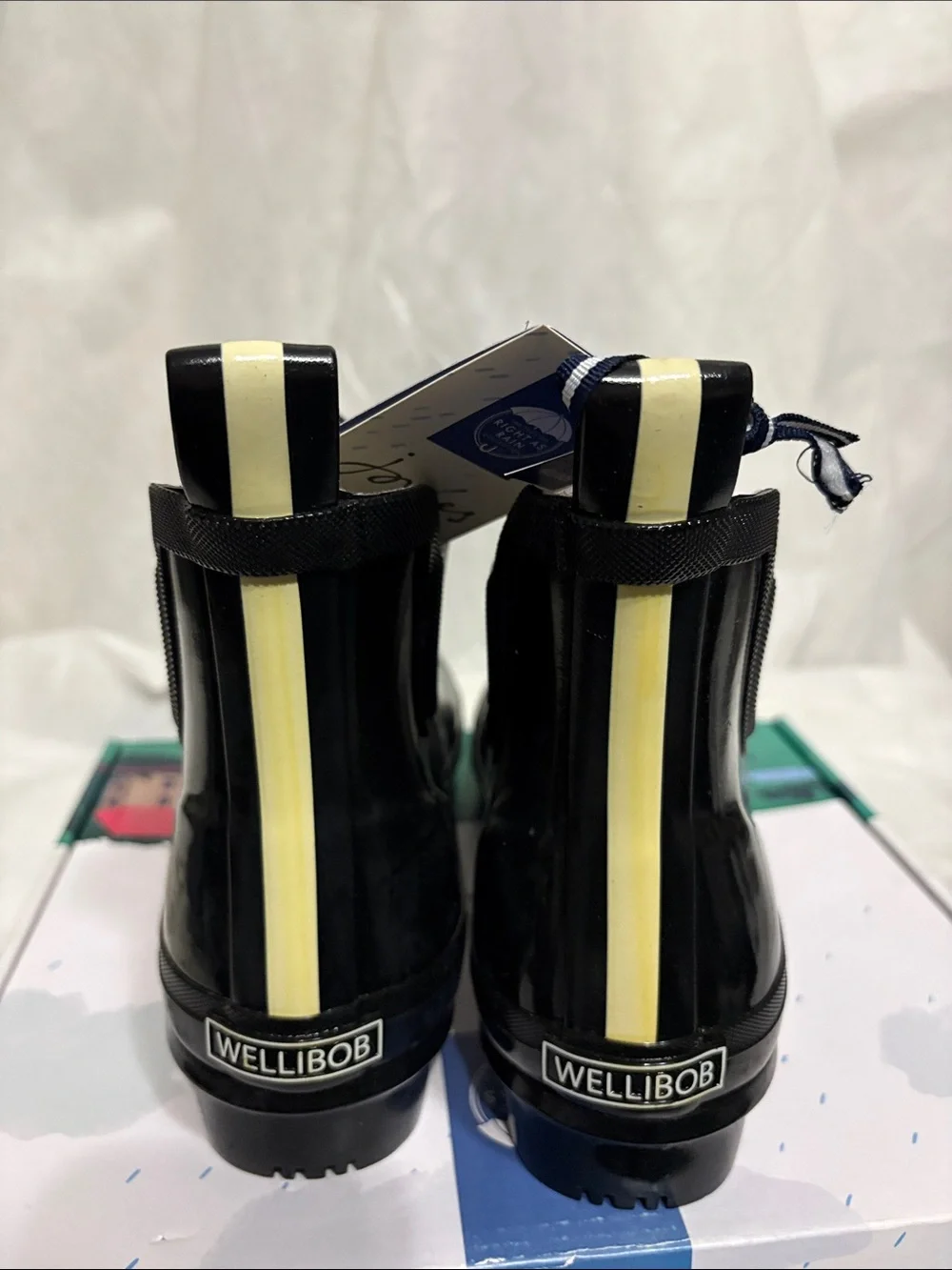 Joules Gloss Chelsea Rain Boots size US 10 NWT